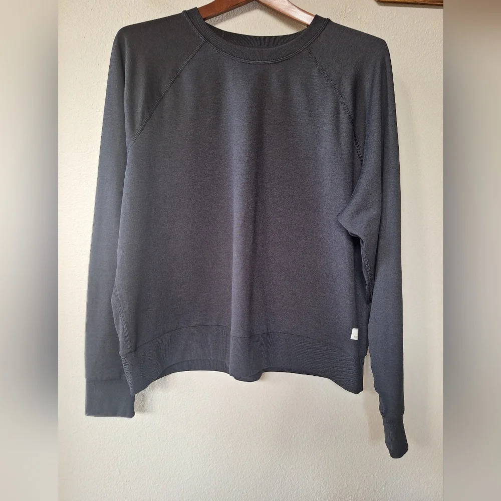 VUORI Halo Crew Pullover Black Activewear Yoga Women’s Size L - Picture 1 of 5